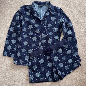 Snowflake Flannel Pajama Set